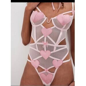 For Love and Lemons Heart Teddy One Piece L